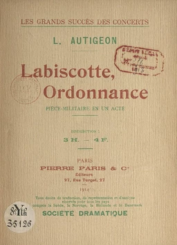 Labiscotte, ordonnance