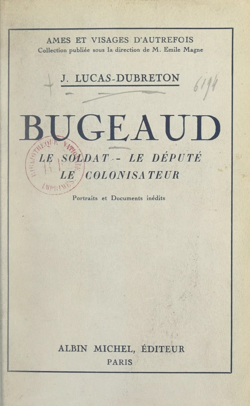 Bugeaud - Jean Lucas-Dubreton - FeniXX réédition numérique