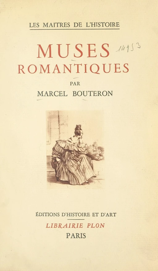 Muses romantiques - Marcel Bouteron - FeniXX réédition numérique