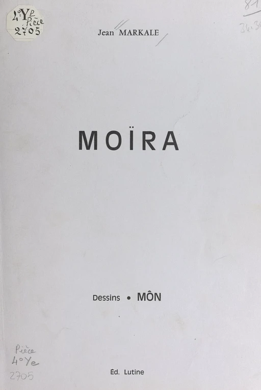 Moïra - Jean Markale - FeniXX réédition numérique