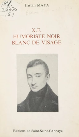 X.F., humoriste noir, blanc de visage