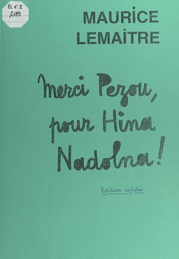 Merci Pezou, pour Hina Nadolna !