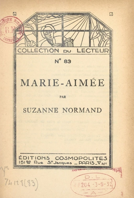 Marie-Aimée - Suzanne Normand - FeniXX réédition numérique