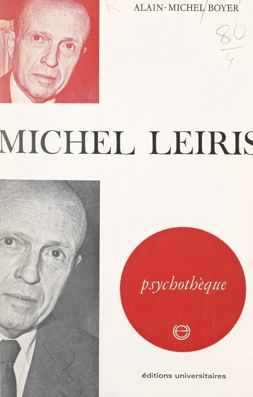 Michel Leiris - Alain-Michel Boyer - FeniXX réédition numérique