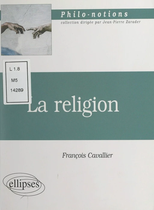 La religion - François Cavallier - FeniXX réédition numérique