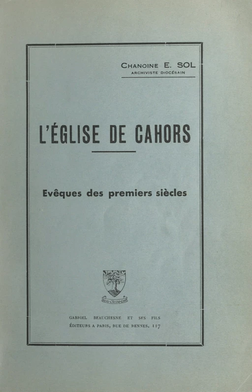 L'église de Cahors - Eugène Sol - FeniXX réédition numérique