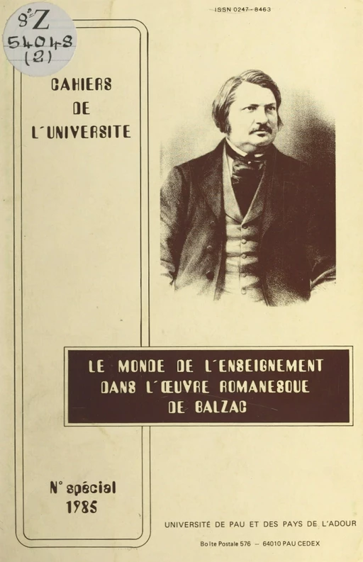 Le monde de l'enseignement dans l'œuvre romanesque de Balzac - Maurice Descotes - FeniXX réédition numérique