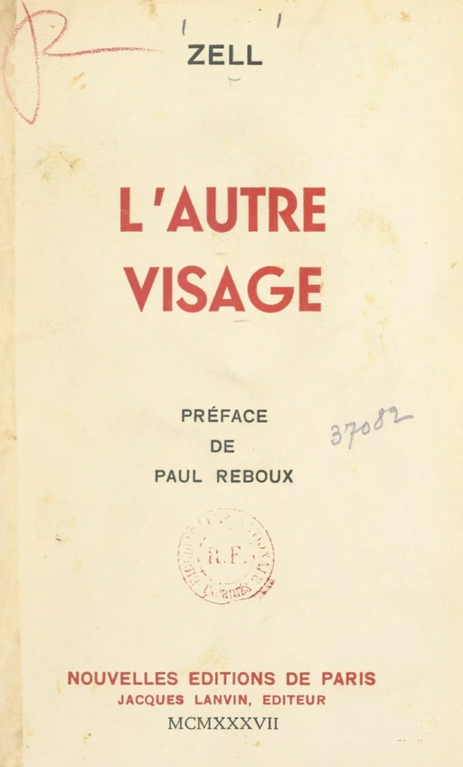 L'autre visage -  Zell - FeniXX réédition numérique