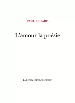 L'amour la poésie