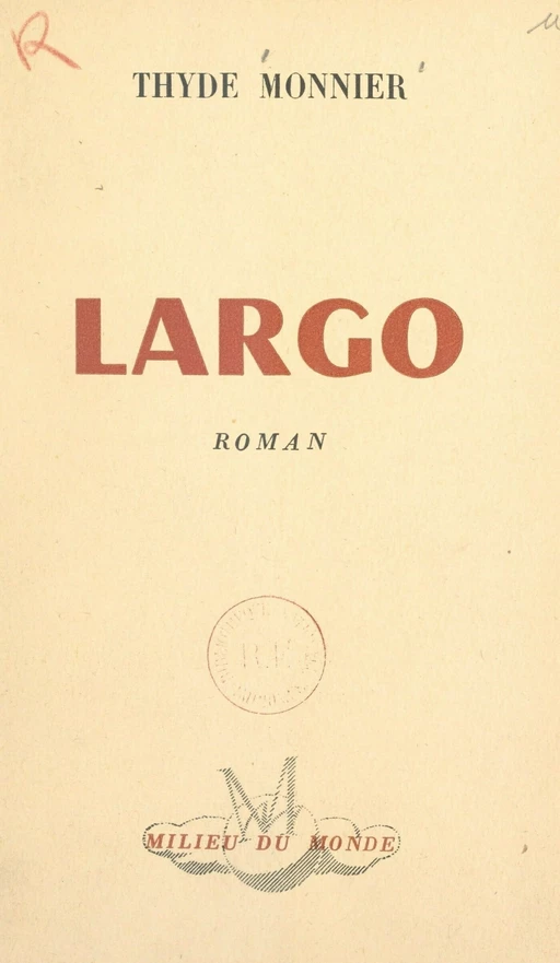 Largo - Thyde Monnier - FeniXX réédition numérique