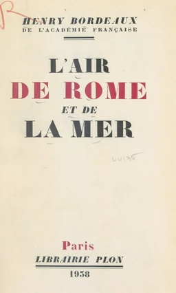 L'air de Rome et de la mer