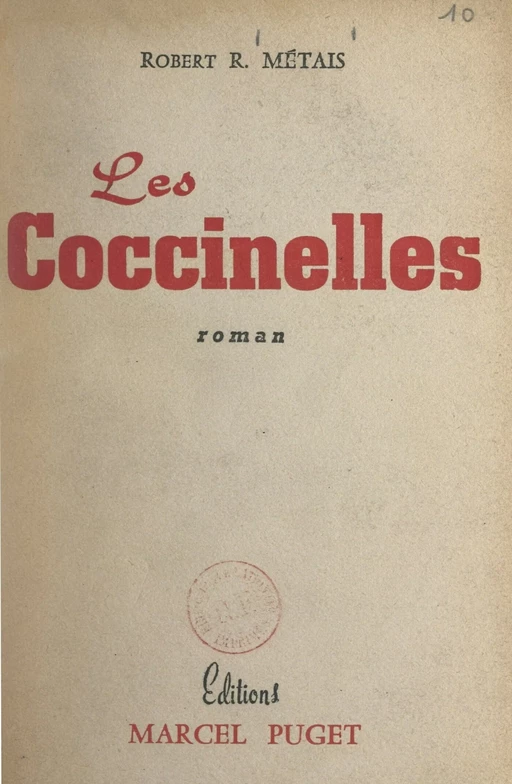 Les coccinelles - Robert-R. Métais - FeniXX réédition numérique