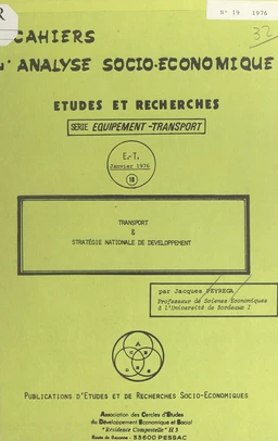 Transport et stratégie nationale de développement