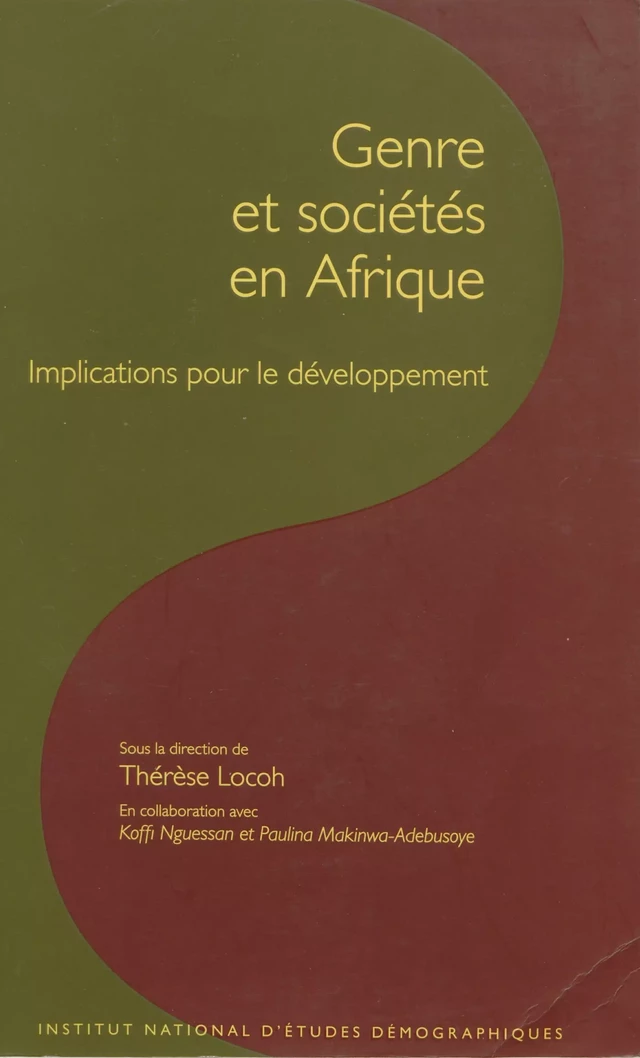 Genre et société en Afrique -  - Ined Éditions