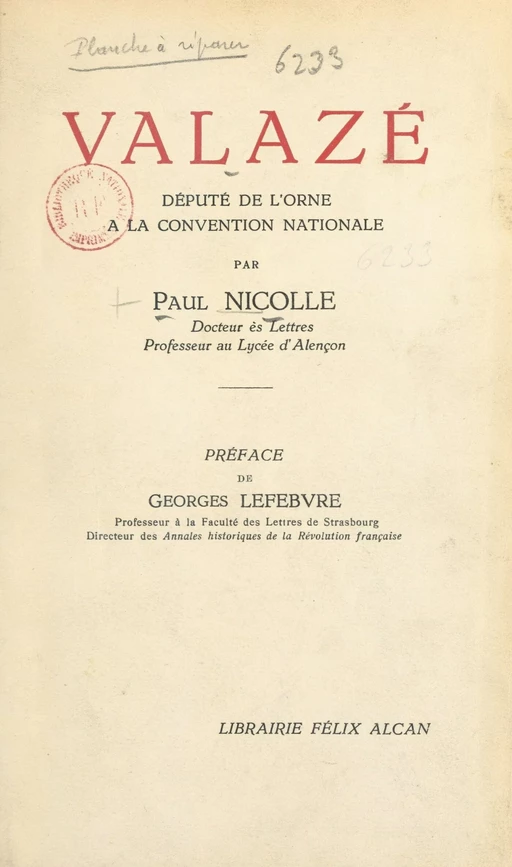 Valazé - Paul Nicolle - FeniXX réédition numérique