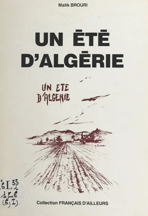 Un été d'Algérie - Malik Brouri - FeniXX réédition numérique