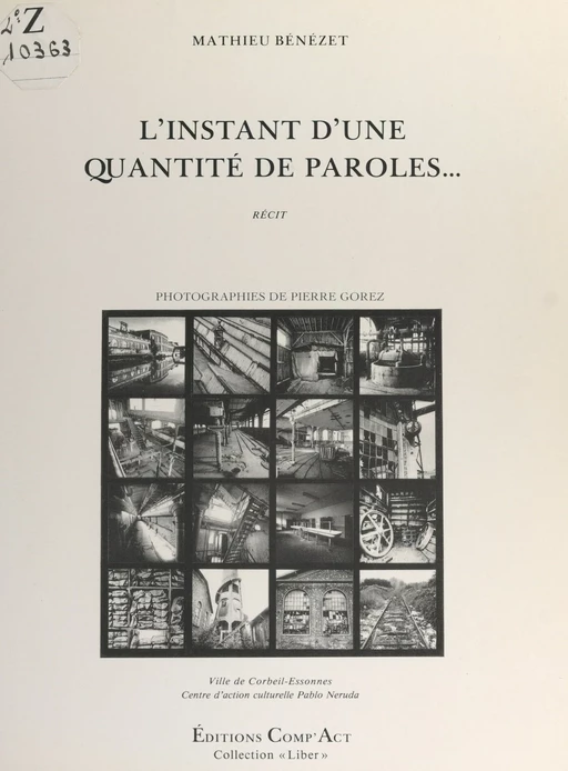 L'instant d'une quantité de paroles... - Mathieu Bénézet - FeniXX réédition numérique