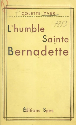 L'humble Sainte Bernadette