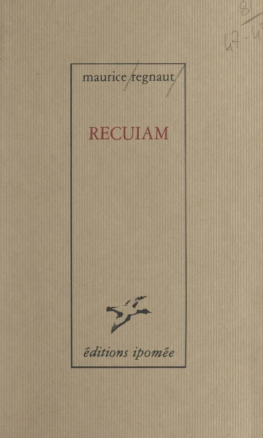 Recuiam - Maurice Regnaut - FeniXX réédition numérique