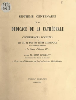 Septième Centenaire de la dédicace de la cathédrale