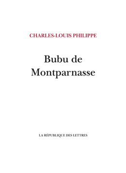 Bubu de Montparnasse