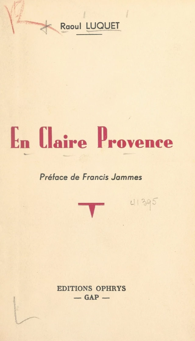 En claire Provence - Raoul Luquet - FeniXX réédition numérique