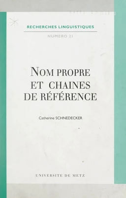 Nom propre et chaines de référence