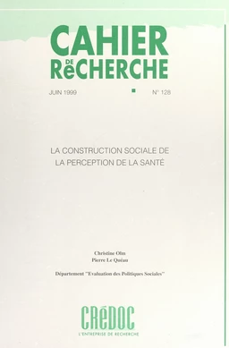 La construction sociale de la perception de la santé