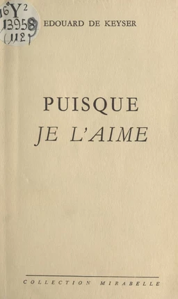 Puisque je l'aime