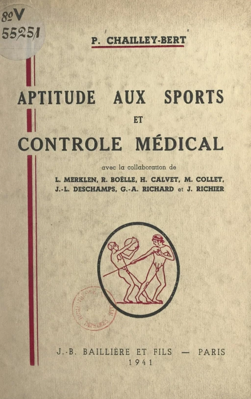 Aptitude aux sports et contrôle médical - Paul Chailley-Bert - FeniXX réédition numérique