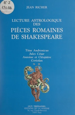 Lecture astrologique des pièces romaines de Shakespeare