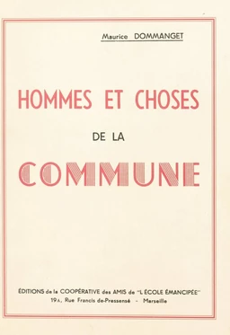 Hommes et choses de la Commune