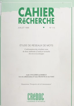 Étude de réseaux de mots