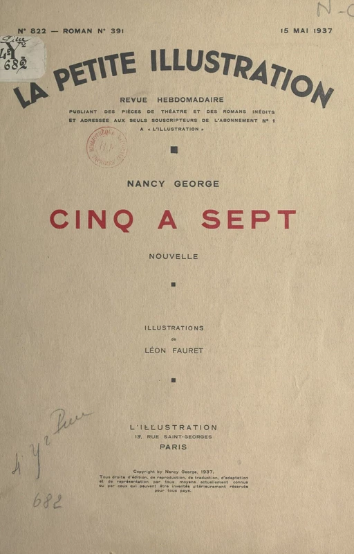 Cinq à sept - Nancy George - FeniXX réédition numérique