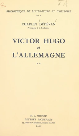 Victor Hugo et l'Allemagne (2)