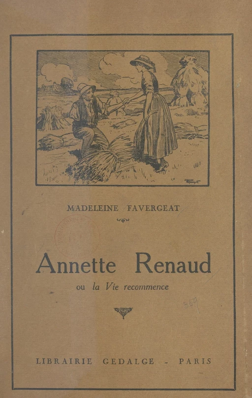 Annette Renaud - Madeleine Favergeat - FeniXX réédition numérique