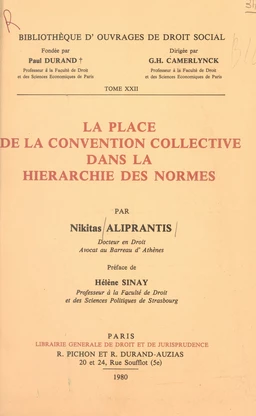 La place de la convention collective dans la hiérarchie des normes