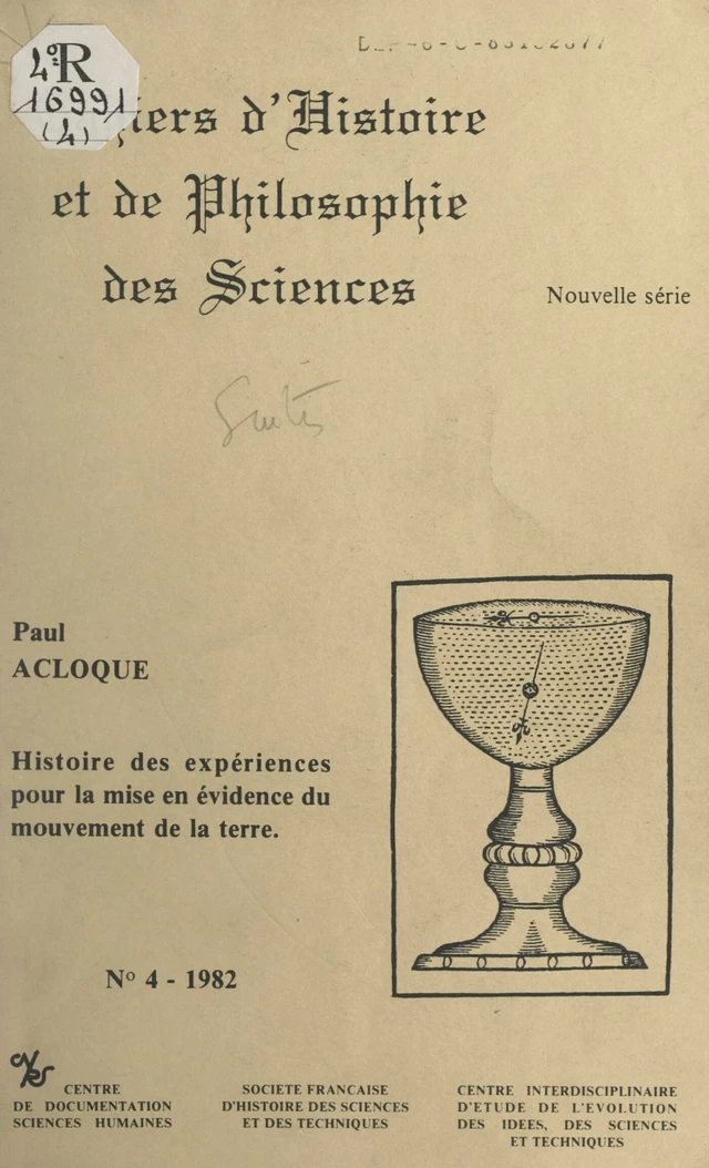 Histoire des expériences pour la mise en évidence du mouvement de la terre - Paul Acloque - FeniXX réédition numérique