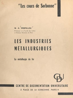 Les industries métallurgiques