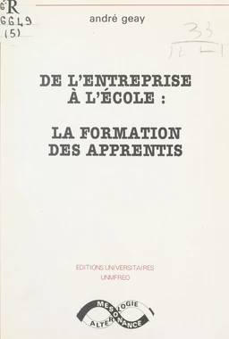 De l'entreprise à l'école : la formation des apprentis