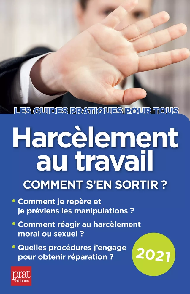 Harcèlement au travail 2021 - Marie-José Gava - Prat Editions