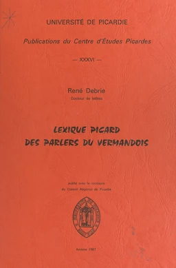 Lexique picard des parlers du Vermandois