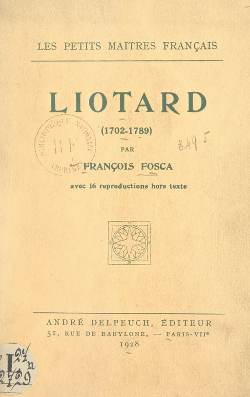 Liotard (1702-1789) - François Fosca - FeniXX réédition numérique