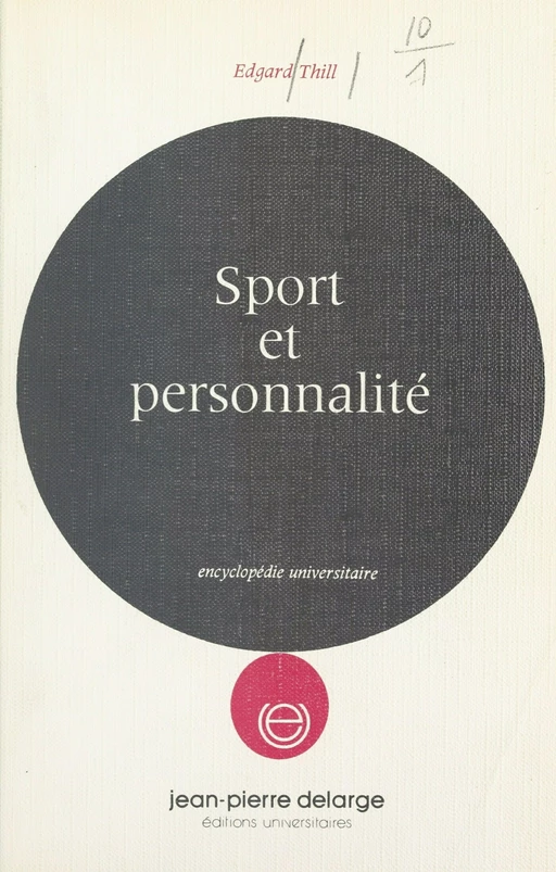 Sport et personnalité - Edgar Thill - FeniXX réédition numérique