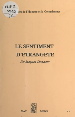 Le sentiment d'étrangeté