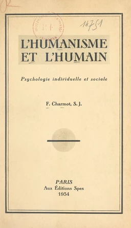 L'humanisme et l'humain