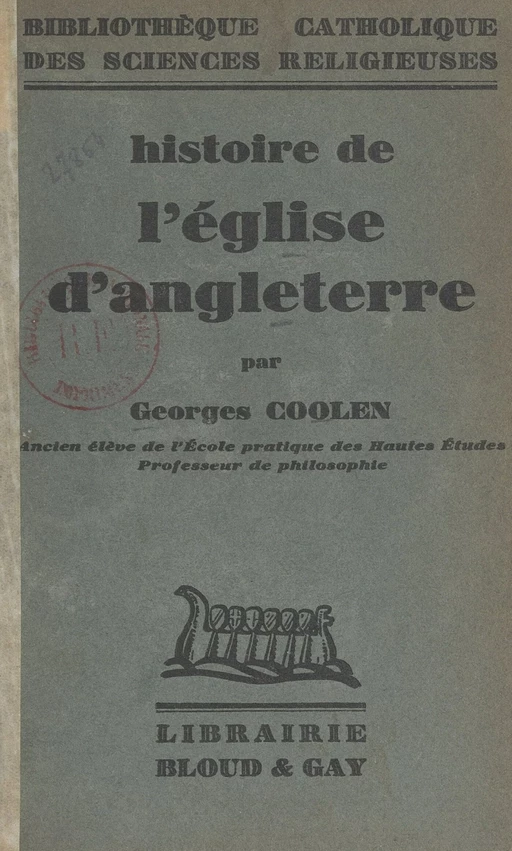 Histoire de l'Église d'Angleterre - Georges Coolen - FeniXX réédition numérique