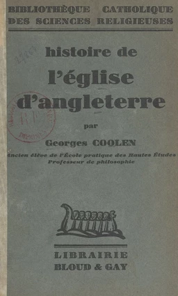 Histoire de l'Église d'Angleterre