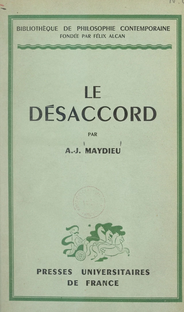 Le désaccord - Augustin-Jean Maydieu - FeniXX réédition numérique