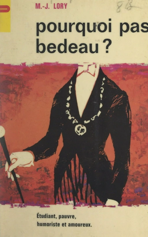 Pourquoi pas bedeau ? - Marie-Joseph Lory - FeniXX réédition numérique